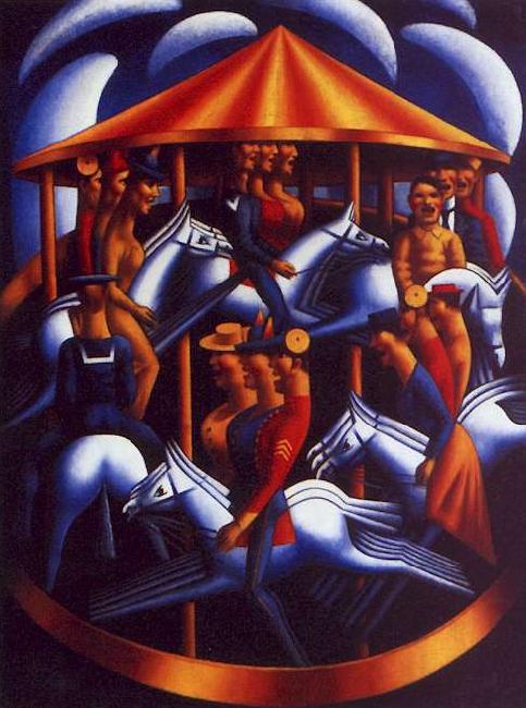 Mark Gertler The Merry Go Round oil painting image